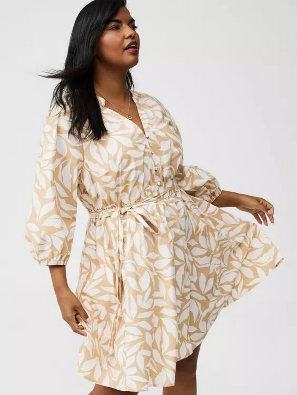Torrid Peasant Skater Mini Dress Size 4 NWT